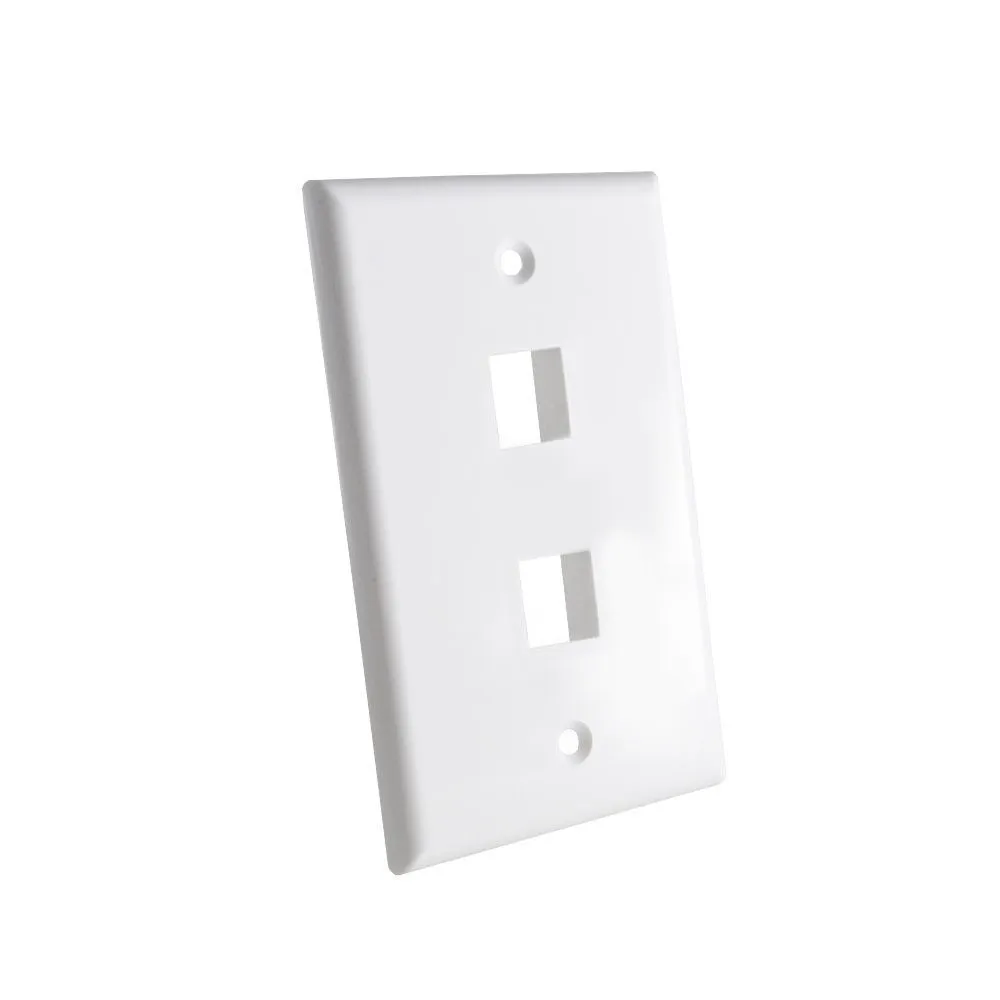 JE3002WH DIXON PLACA DE PARED DE 2 PUERTOS BLANCO